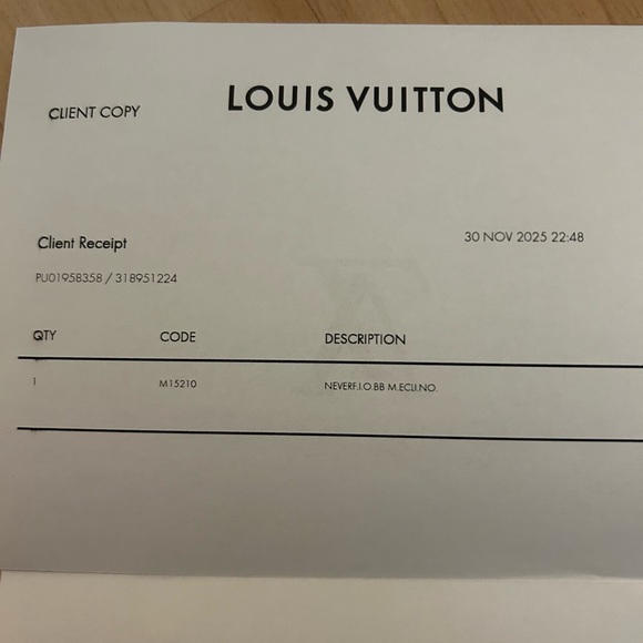 NWT Louis Vuitton Black Neverfull Bandoulière Inside Out BB - Picture 7 of 8